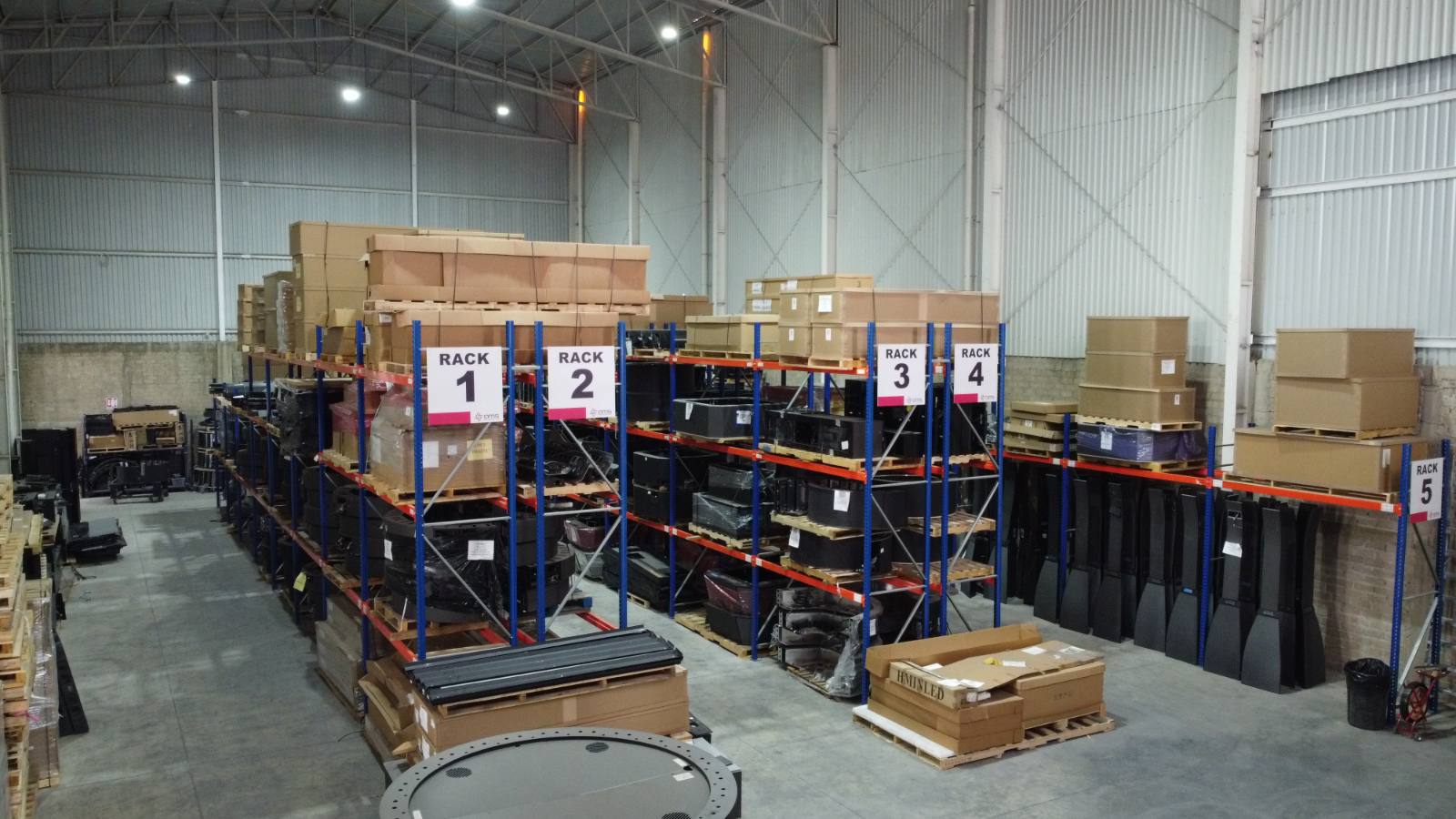 Warehouse racking and logistics