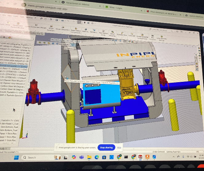 3D engineering review of an enclosure assembly