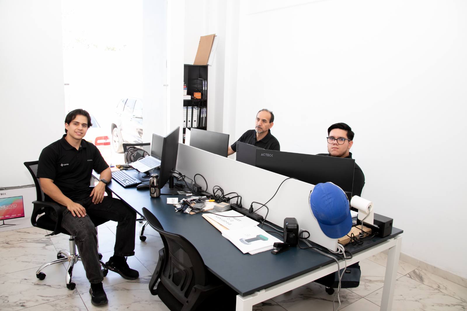 AMS engineering team at their desks