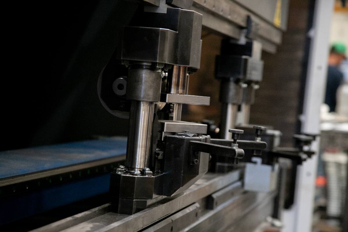 CNC press brake mechanism detail