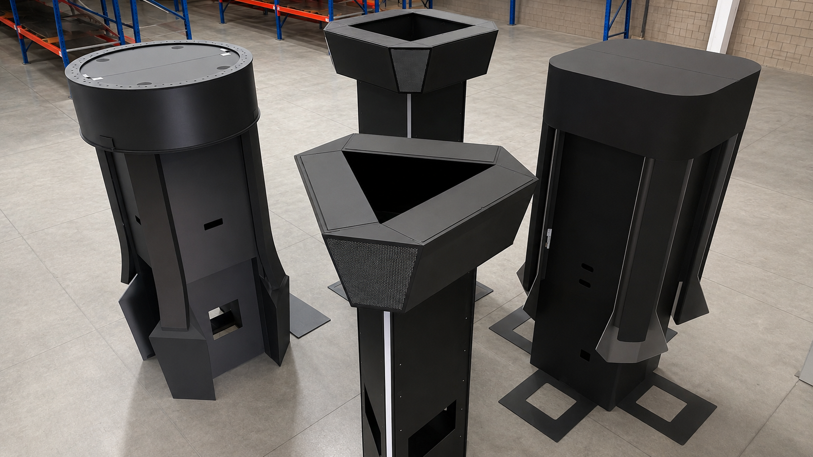Remanufactured signage cabinets, ready for redeployment